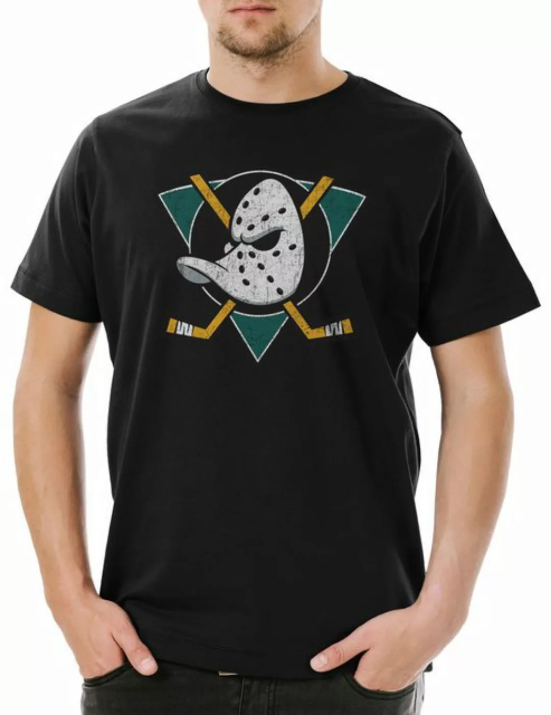 Urban Backwoods Print-Shirt Ducks Hockey Herren T-Shirt Symbol Sign Team Ma günstig online kaufen