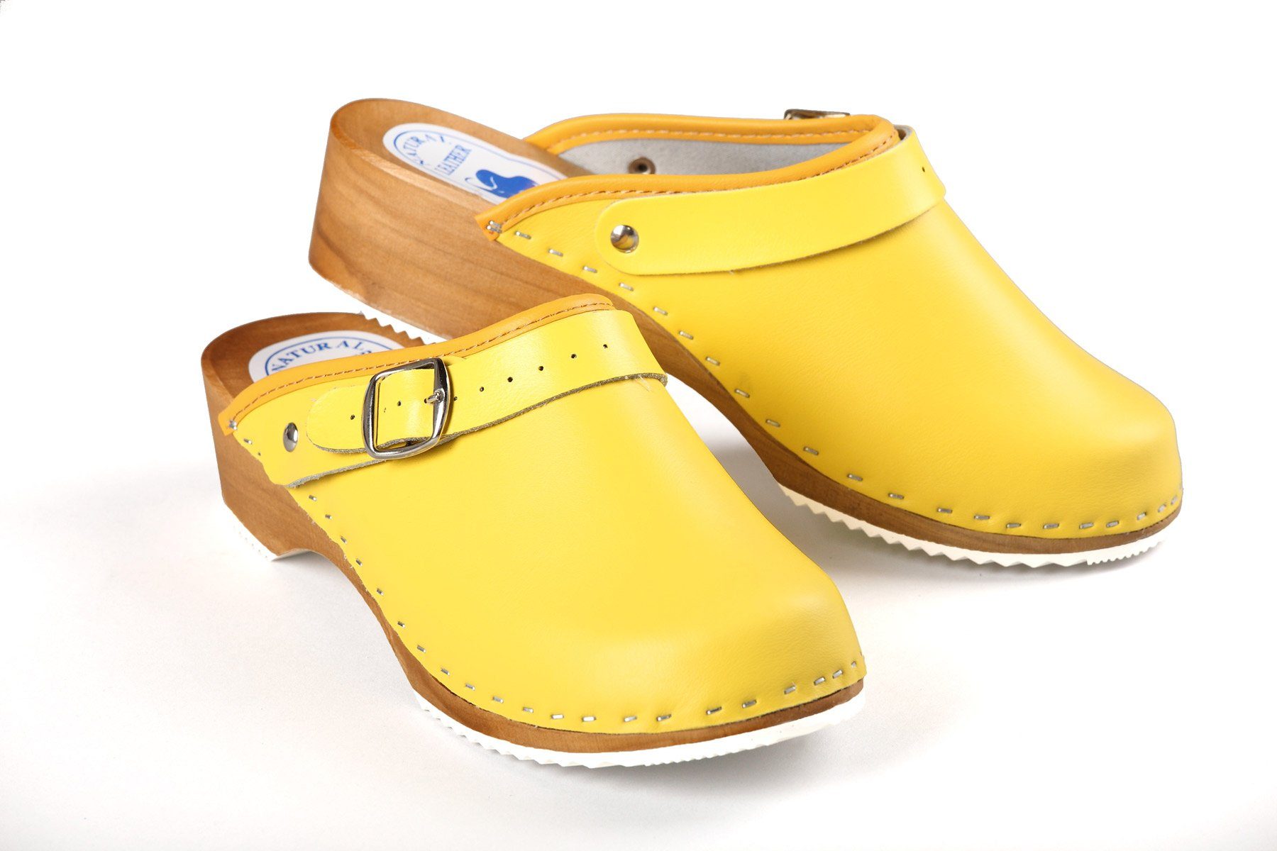 Aves-24 CLOGS Pantolette Sandalette Leder Holzschuhe günstig online kaufen