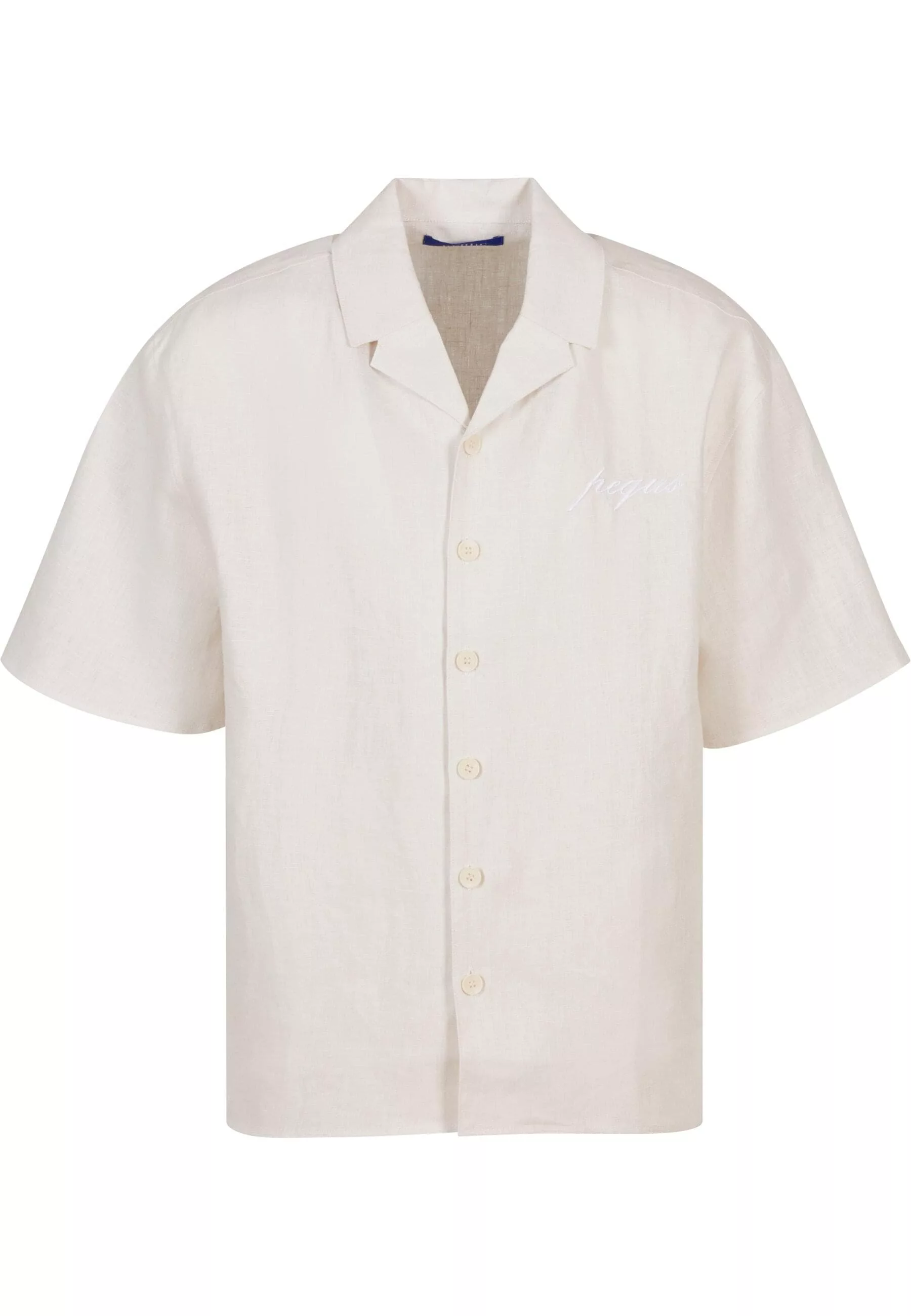 PEQUS Langarmhemd "PEQUS PEQUS Chest Logo Linen Shirt", (1 tlg.) günstig online kaufen