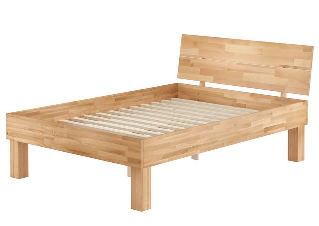 ERST-HOLZ Bett Hohes Echtholzbett Doppelbett Seniorenbett Buche 140x200 mit günstig online kaufen