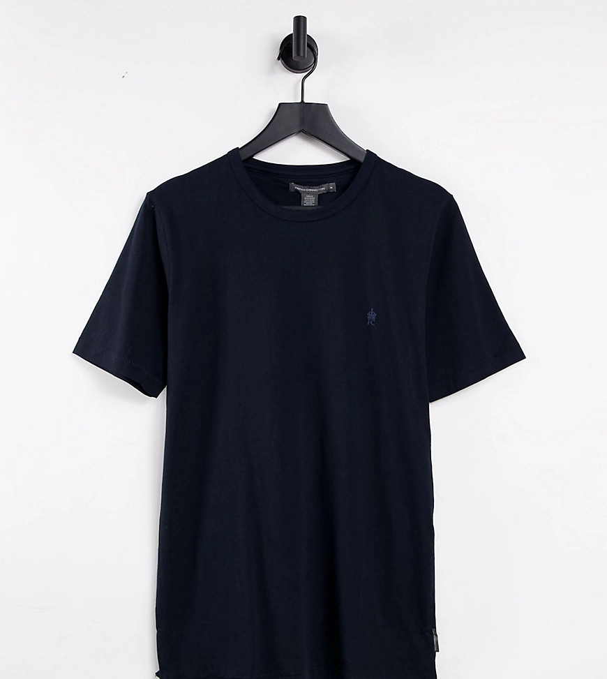 French Connection – T-Shirt in Marineblau mit Rundhalsausschnitt günstig online kaufen