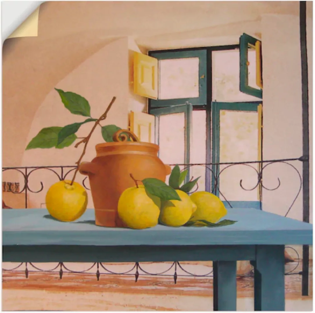 Artland Wandbild "Stillleben mit Zitronen", Arrangements, (1 St.), als Wand günstig online kaufen