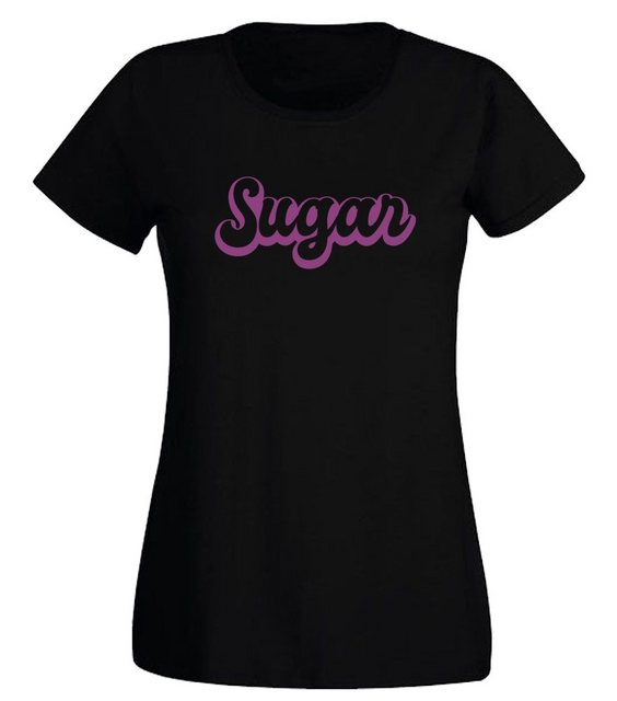 G-graphics T-Shirt Damen T-Shirt - Sugar mit trendigem Frontprint, Slim-fit günstig online kaufen