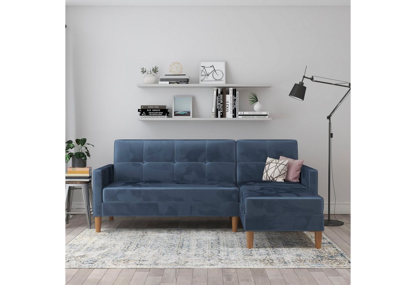 Dorel Home Ecksofa "Lilly, L-Form,", mit Bett-Funktion, Recamiere beidseiti günstig online kaufen