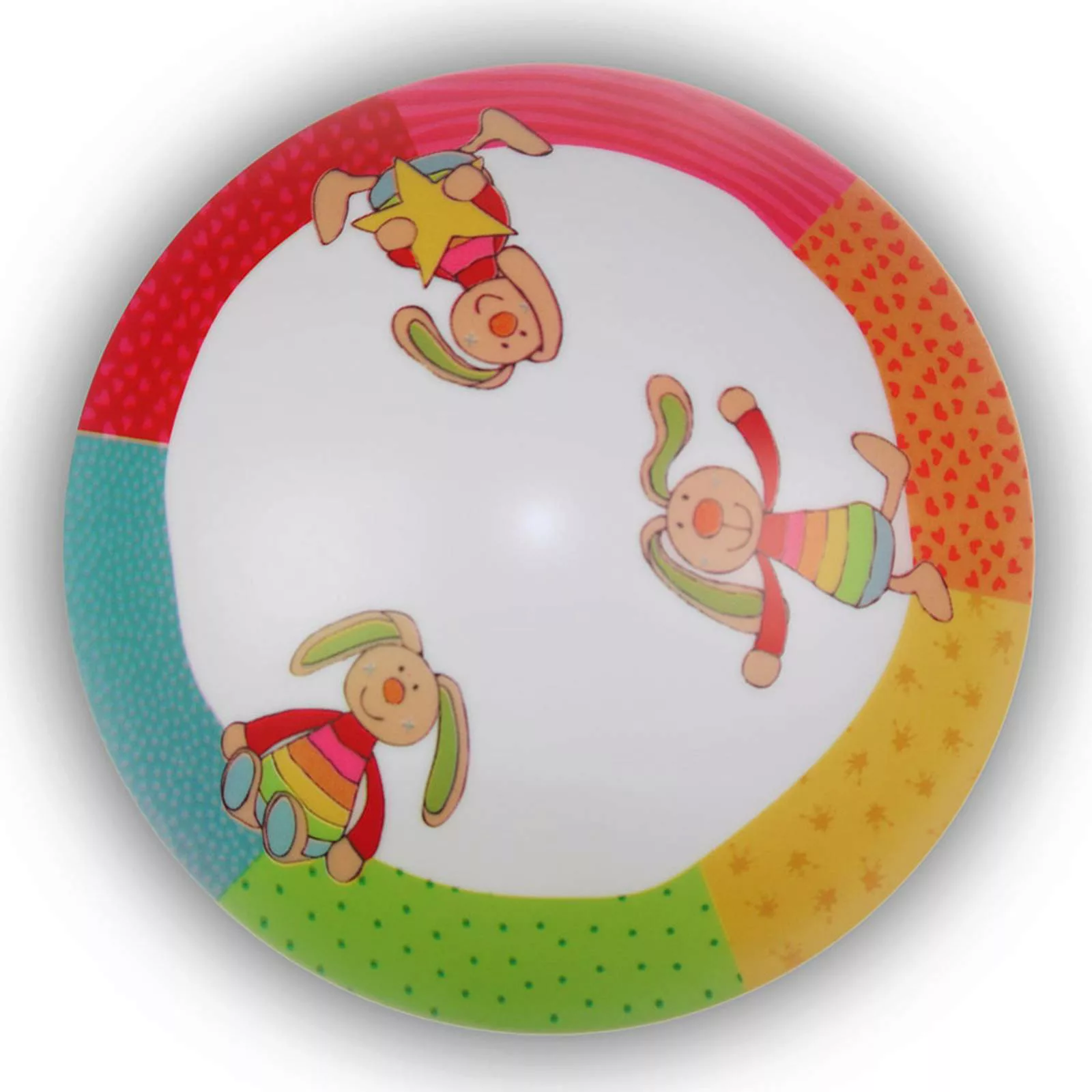 Rainbow Rabbit - runde Kinderzimmer-Deckenlampe günstig online kaufen