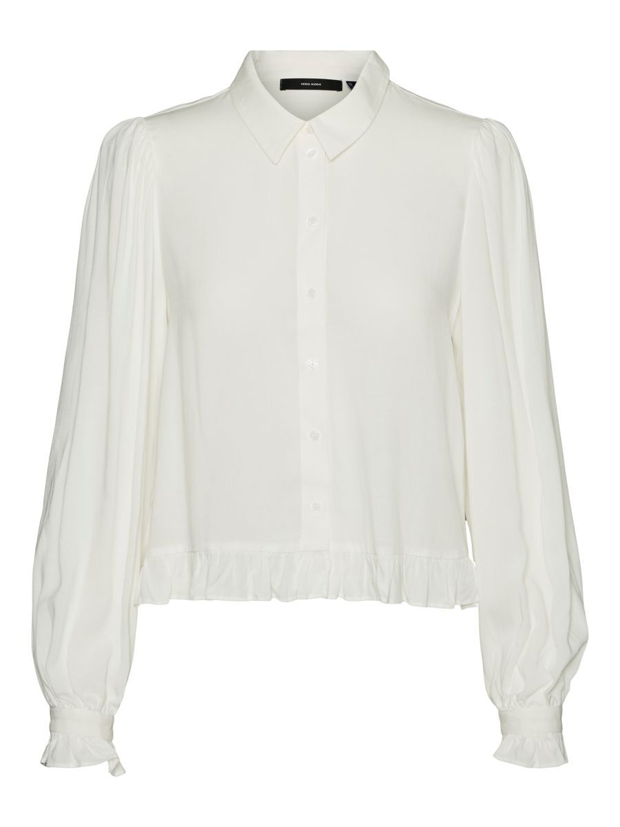 VERO MODA Rüschen- Hemd Damen White günstig online kaufen