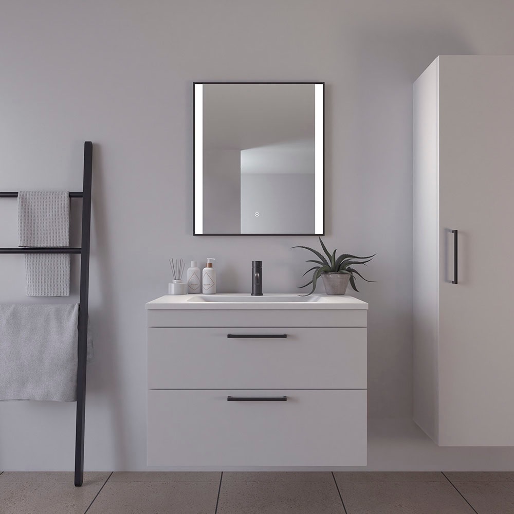 nicht definiert Badspiegel »Libra Quadratisch, Badzimmerspiegel mit LED Bel günstig online kaufen