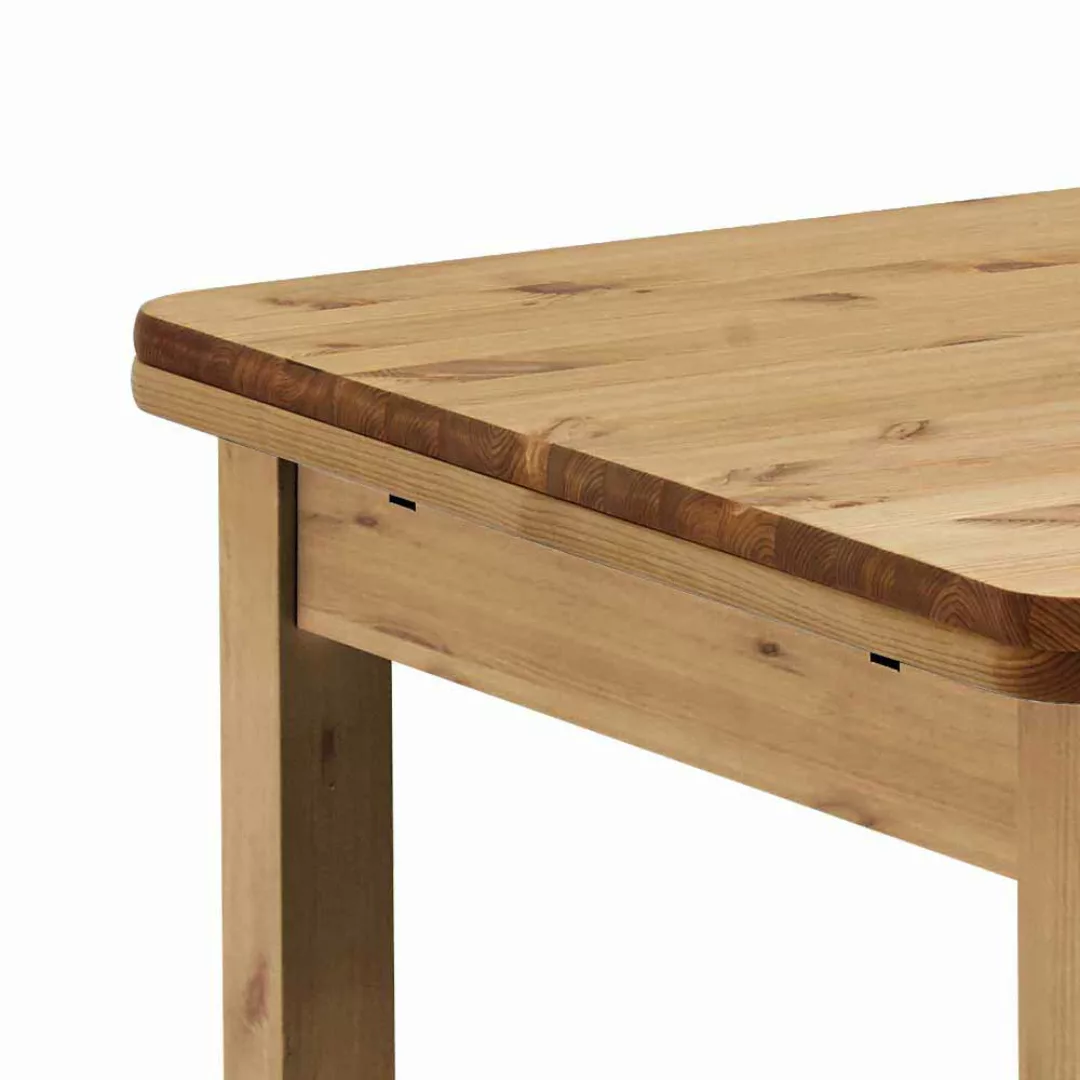 Massivholztisch im Landhaus Design ausziehbar günstig online kaufen