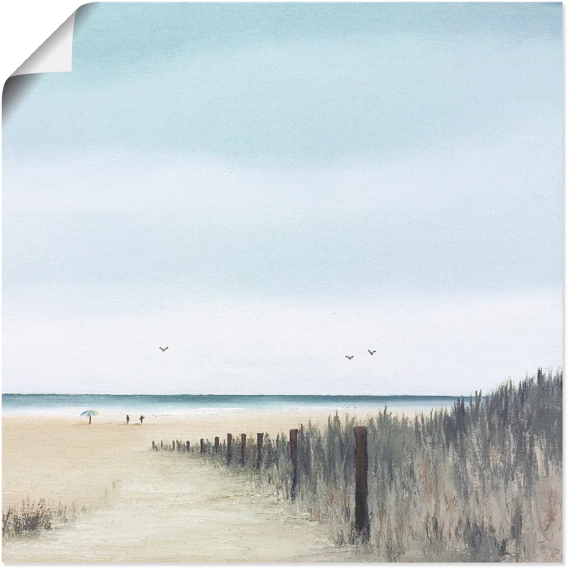 Artland Wandbild "Sonniger Morgen I", Strand, (1 St.), als Leinwandbild, Po günstig online kaufen