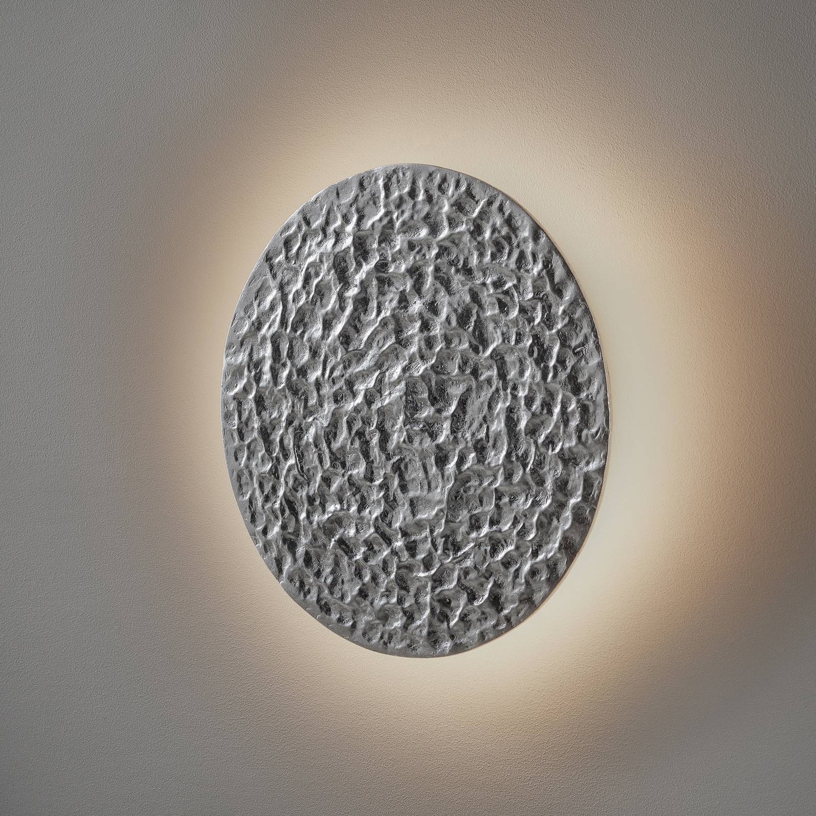 LED-Wandleuchte Meteor, Ø 27 cm, silber günstig online kaufen