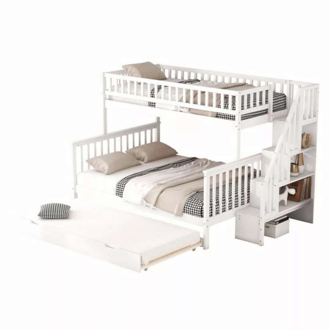 MODFU Etagenbett Kinderbett Funktionsbett Stauraumbett Einzelbett (90 x 200 günstig online kaufen