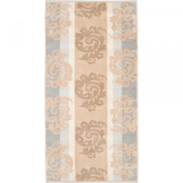 Cawö - Noblesse Cashmere Jacquard 1057 - Farbe: sand - 33 - Handtuch 50x100 günstig online kaufen