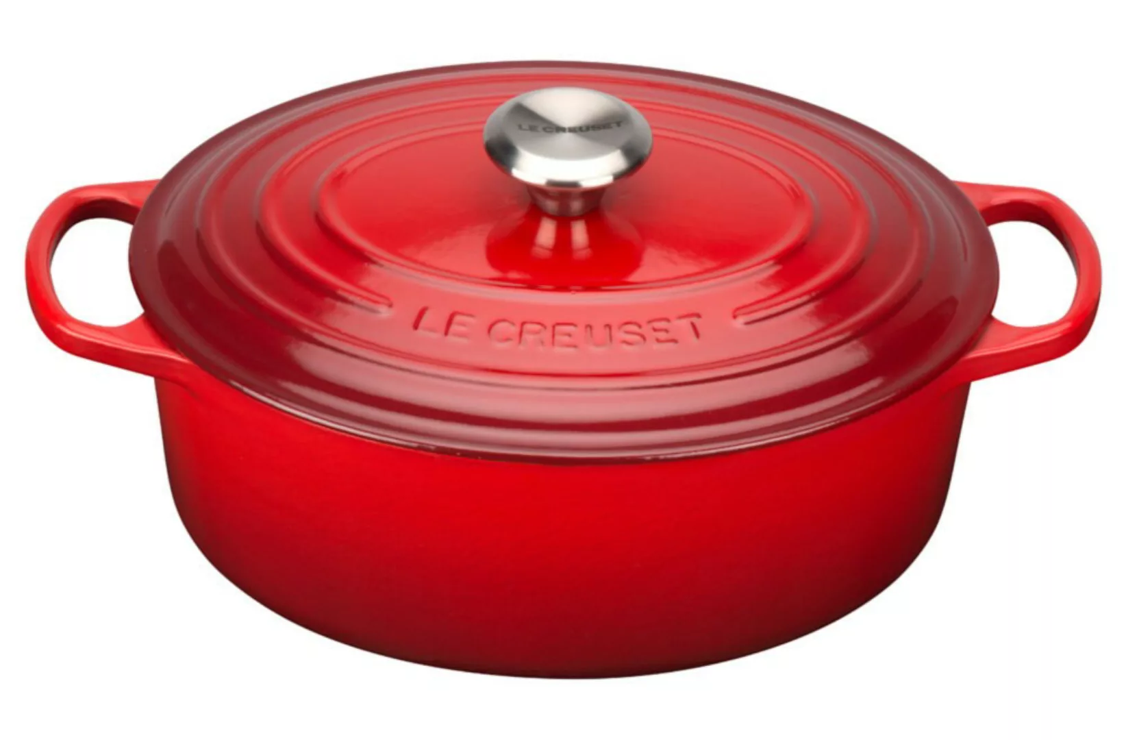 Le Creuset Bräter Signature Oval Gusseisen Kirschrot 29cm günstig online kaufen