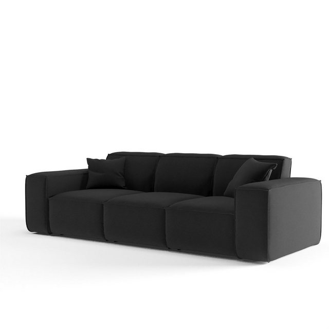 Fun Möbel Sofa Sofa Designersofa CELES 3-Sitzer in Stoff Opera Velvet und S günstig online kaufen