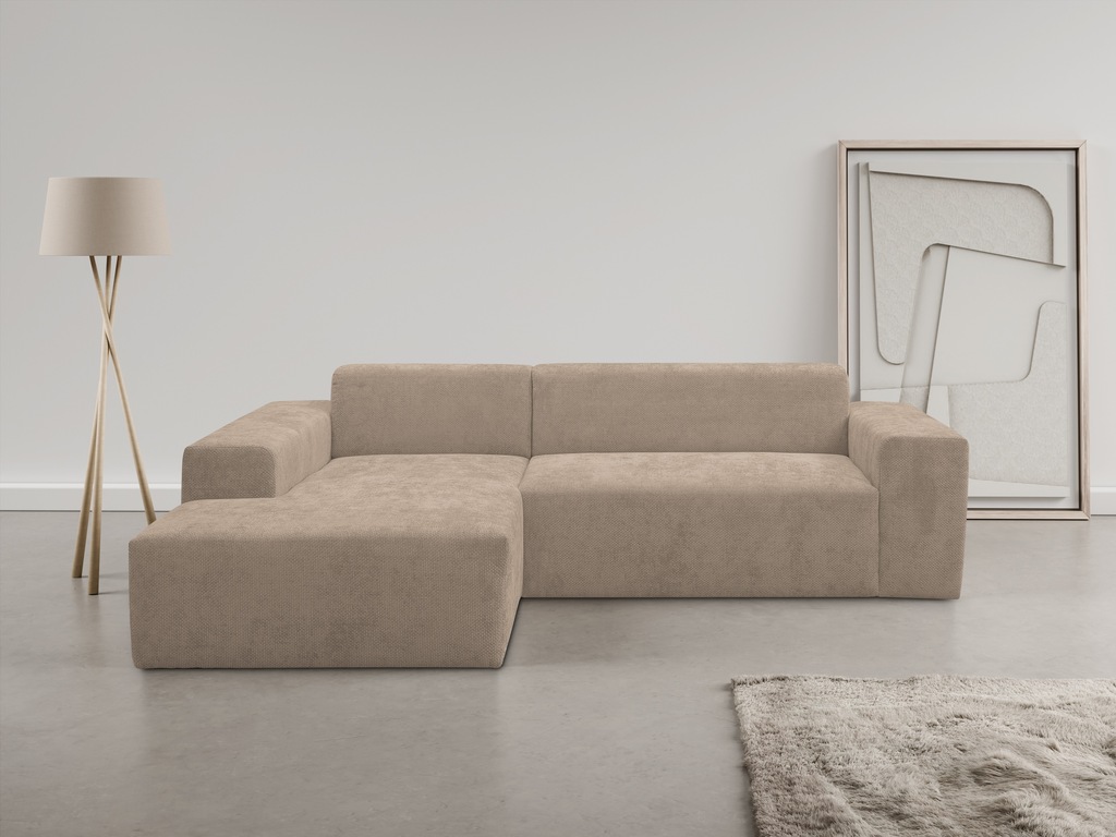 WERK2 Ecksofa "Zeus-L modern und zeitlos, Breite 253cm, bequemes Sofa", Cur günstig online kaufen