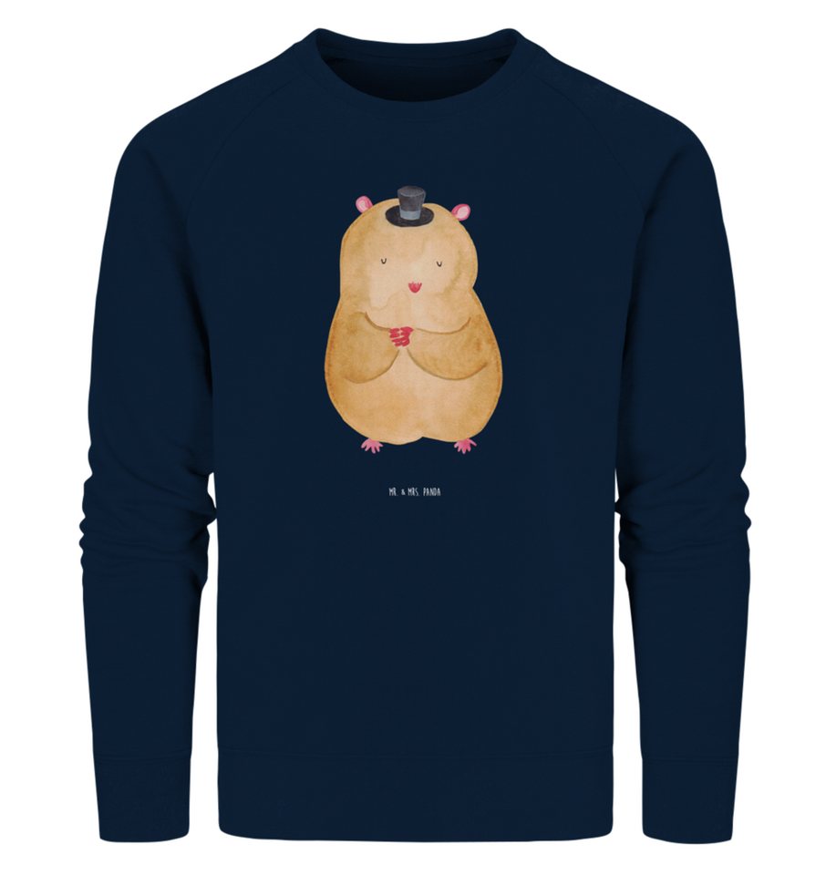 Mr. & Mrs. Panda Longpullover Größe L Hamster Hut - French Navy - Geschenk, günstig online kaufen