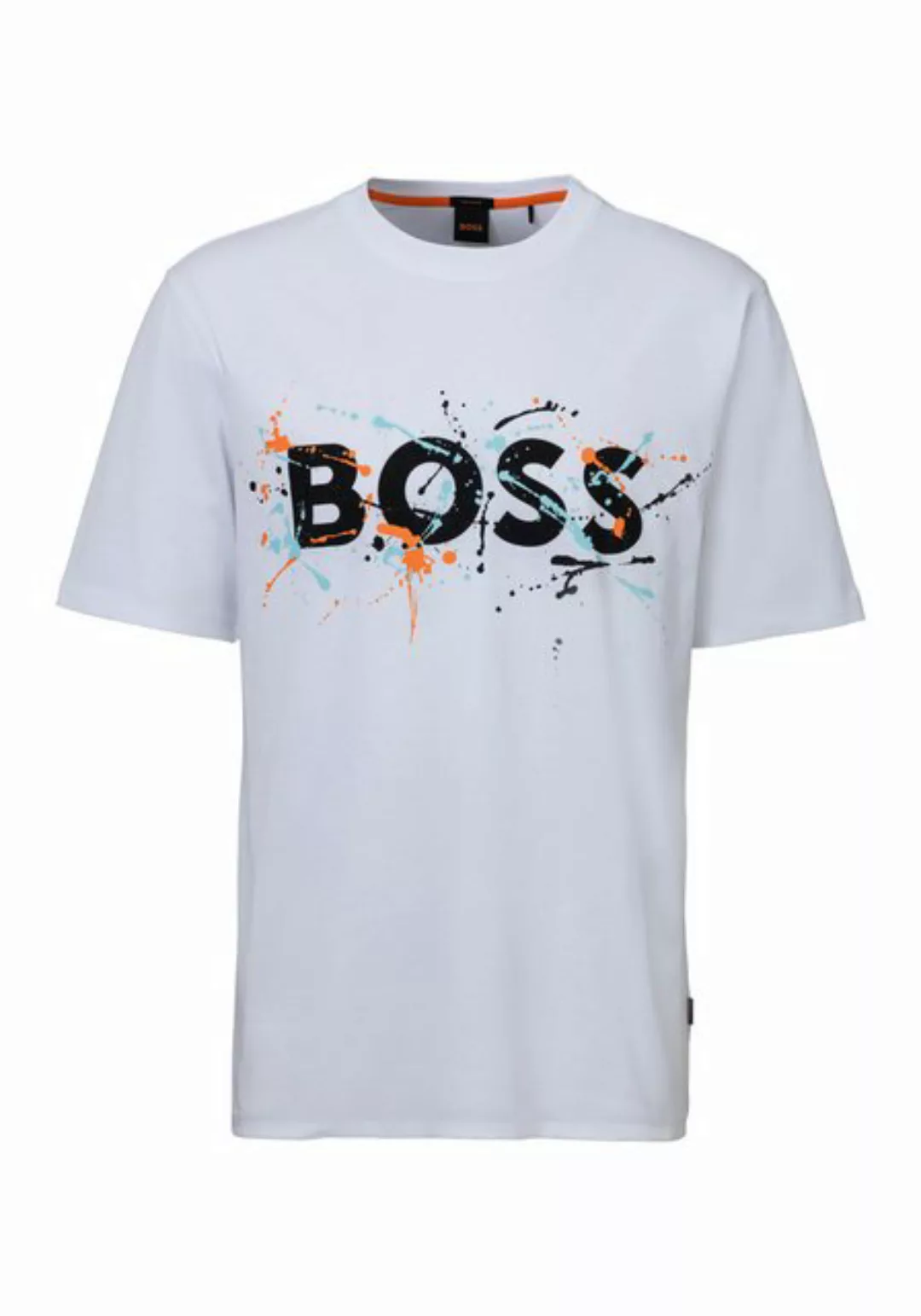 BOSS ORANGE T-Shirt (1-tlg) mit Label-Kontrastband innen am Rundhals günstig online kaufen