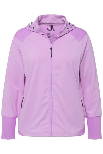 Ulla Popken Sweatjacke Funktions-Sweatjacke antibakteriell Rippbund günstig online kaufen