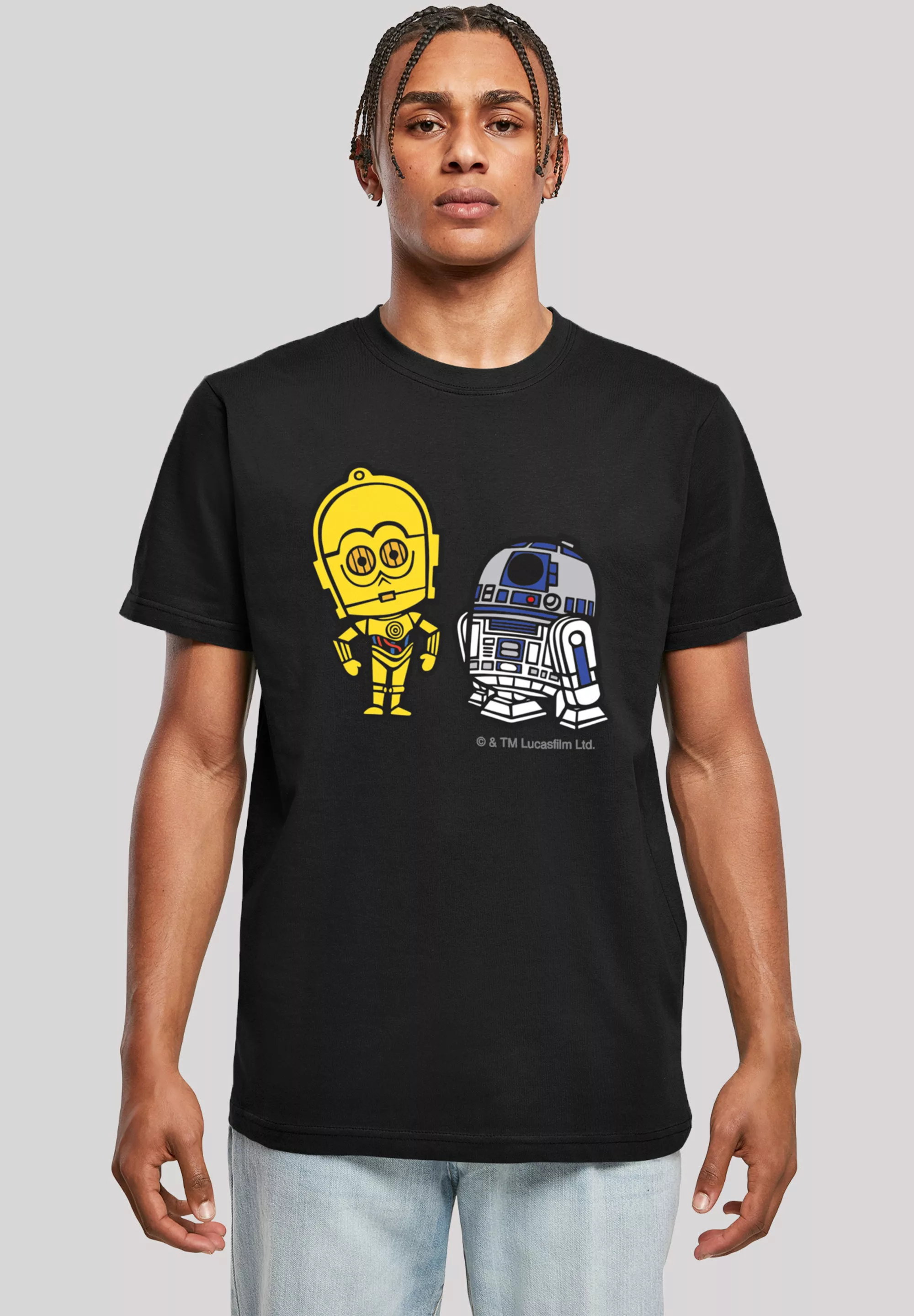 F4NT4STIC T-Shirt "Star Wars Resistance Droids Chest Print", Herren,Premium günstig online kaufen