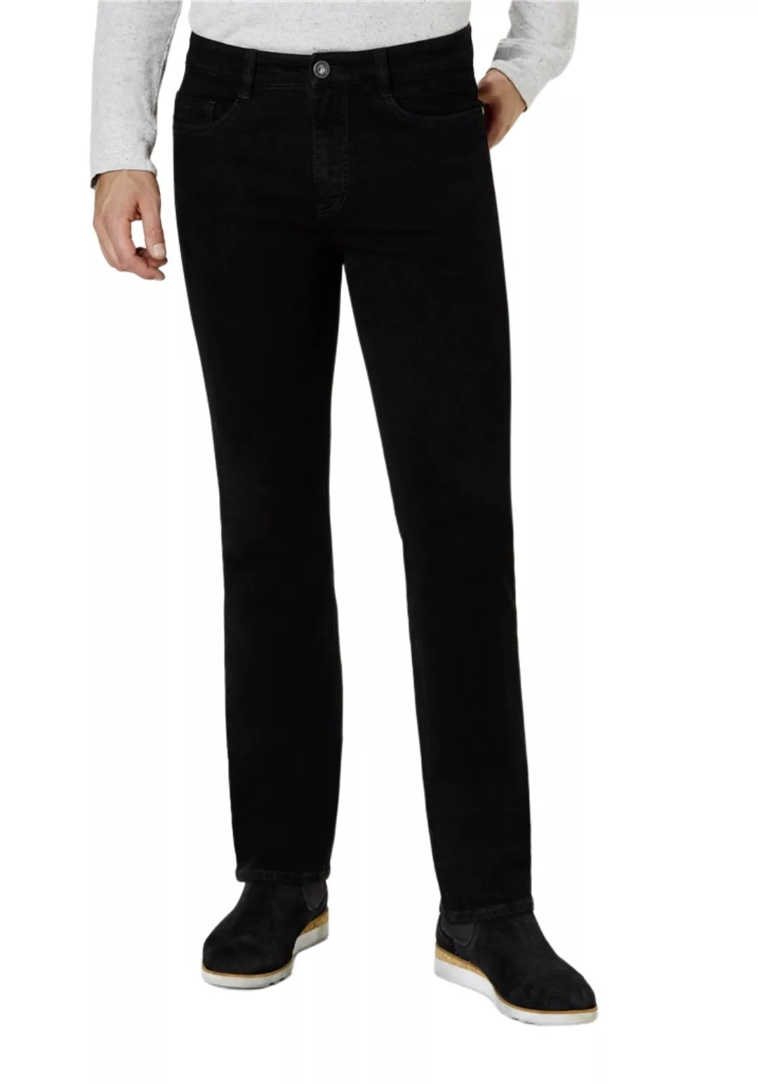 Paddock`s Herren Jeans RANGER - Slim Fit - Schwarz - Black Black günstig online kaufen