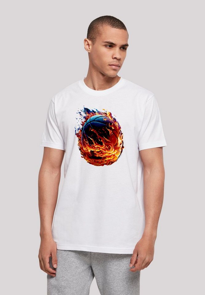 F4NT4STIC T-Shirt Basketball On Fire Sport UNISEX Print günstig online kaufen