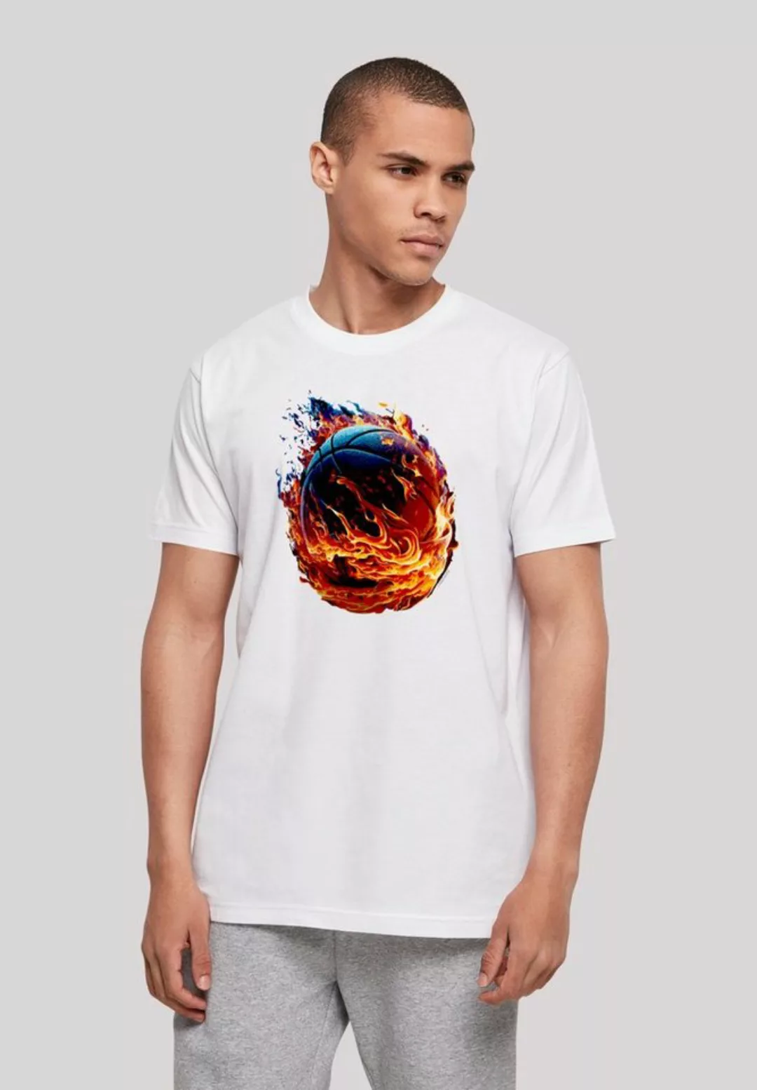 F4NT4STIC T-Shirt "Basketball On Fire Sport UNISEX", Print günstig online kaufen