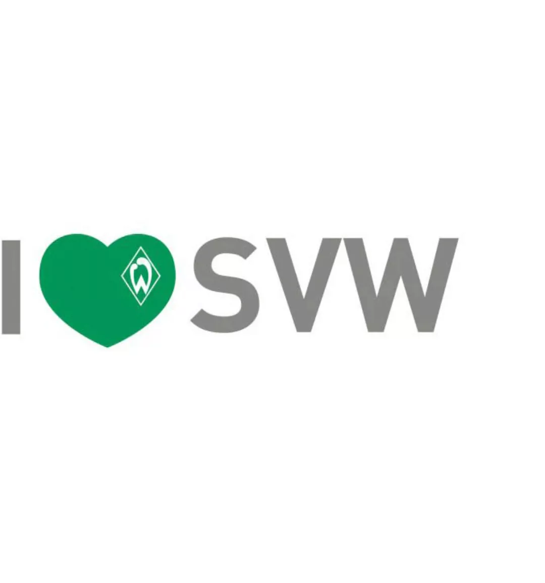 Wall-Art Wandtattoo "Werder Bremen I Love SVW", (1 St.), selbstklebend, ent günstig online kaufen