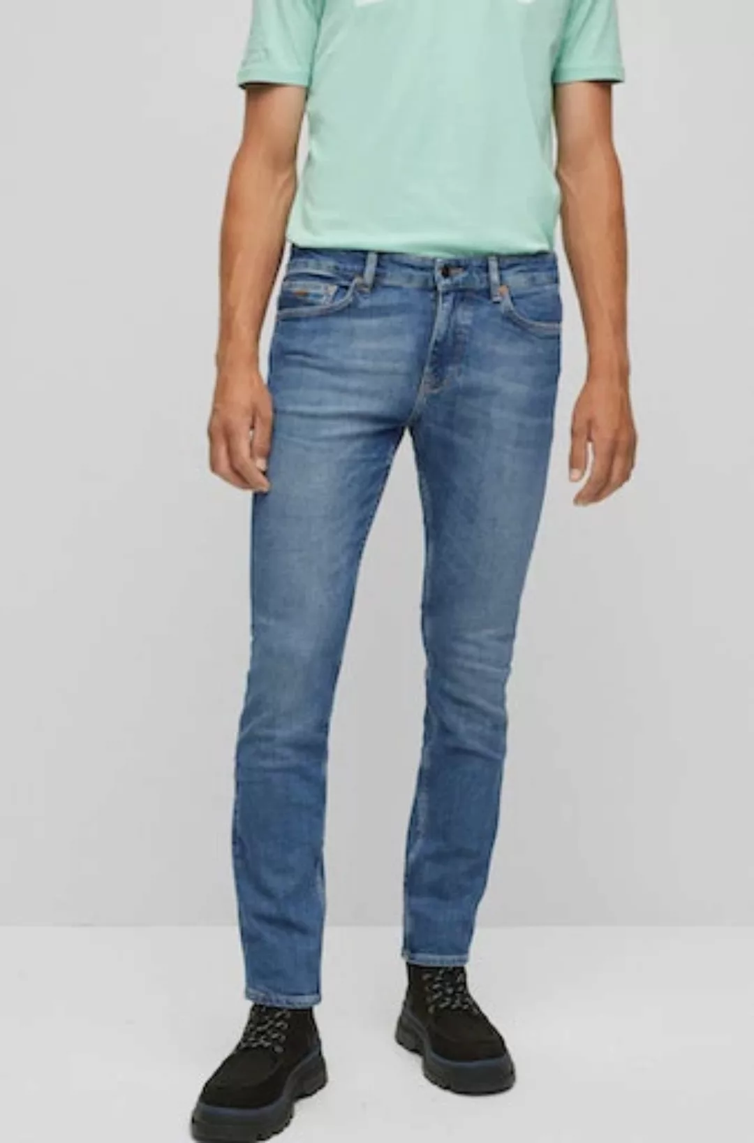 BOSS ORANGE Straight-Jeans Boss Orange Jeans "Delaware" medium blue günstig online kaufen