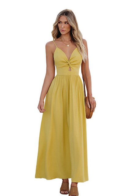 Cupshe Strandkleid Front Twist & Schlüsselloch Maxikleid Twist vorne, Schlü günstig online kaufen