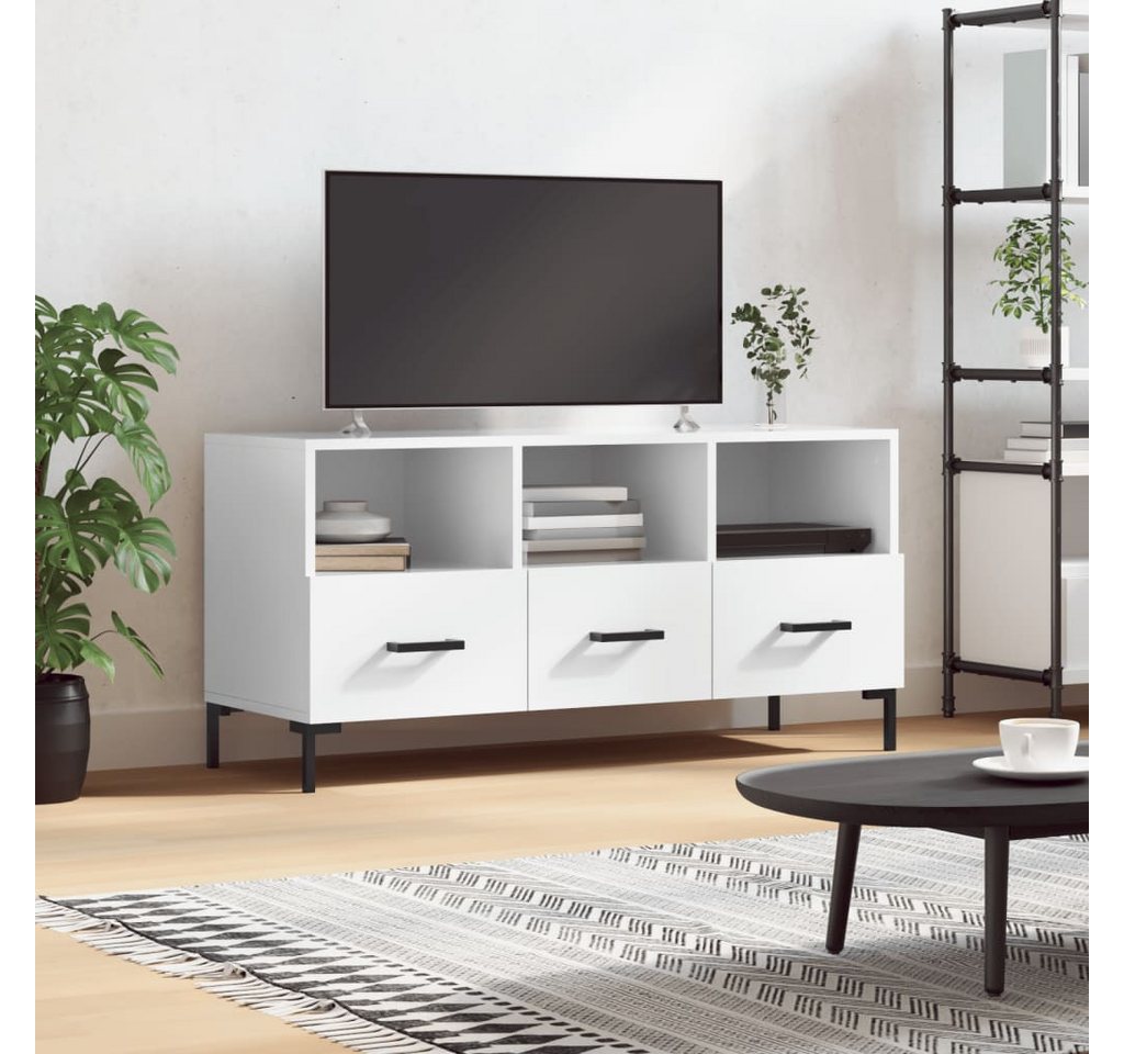 vidaXL TV-Schrank TV-Schrank Hochglanz-Weiß 102x36x50 cm Spanplatte günstig online kaufen