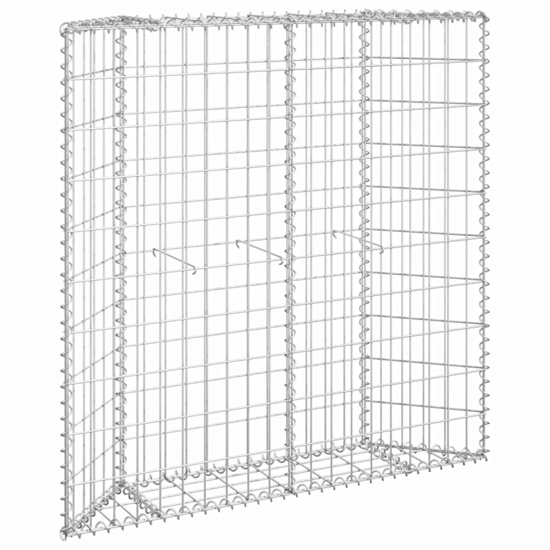 Gabionen-hochbeet Trapezform Verzinkter Stahl 100x20x100 Cm günstig online kaufen