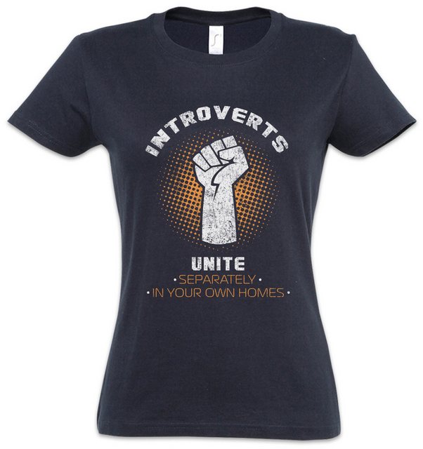 Urban Backwoods Print-Shirt Introverts Unite Damen T-Shirt Geek Nerd Fun In günstig online kaufen