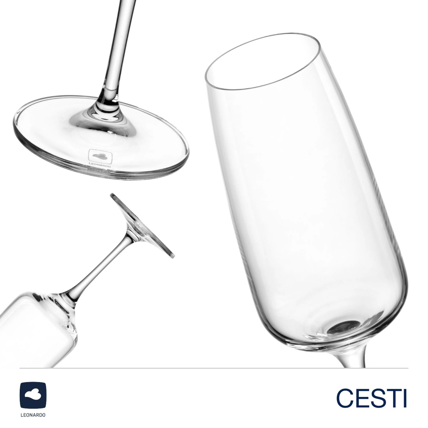 LEONARDO Sektglas »Sektgläser CESTI + Poliertuch«, (Set, 7 tlg.), 6 Sekt-Gl günstig online kaufen