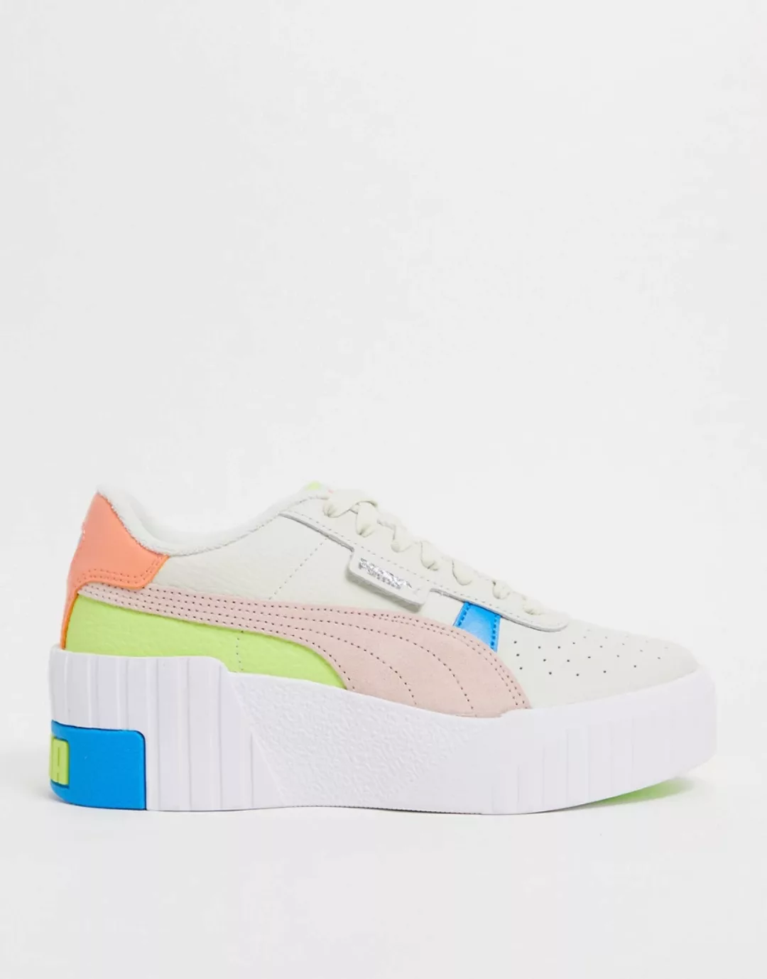 Puma – Cali – Sneaker in Pastellfarben mit Keilabsatz-Mehrfarbig günstig online kaufen