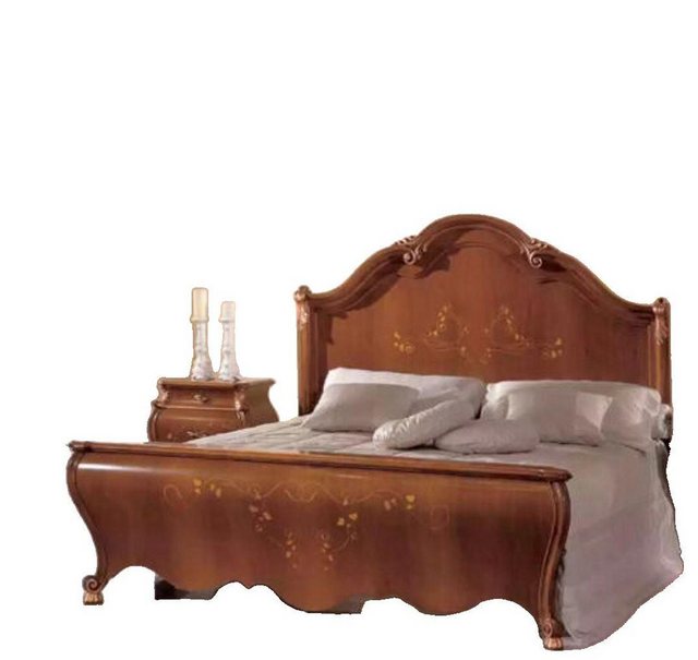 JVmoebel Bett Design Bett Holzdoppelbett im Klassischen Stil Schlafzimmer ( günstig online kaufen