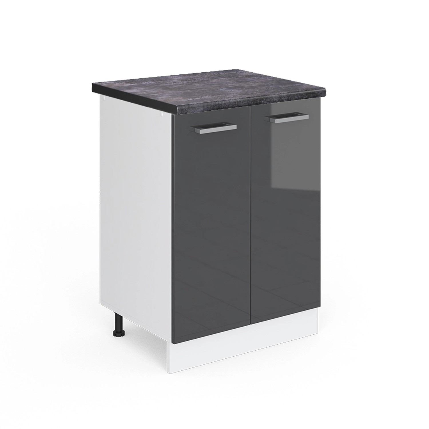 Vicco Unterschrank R-Line, Anthrazit Hochglanz/Weiß, 60 günstig online kaufen