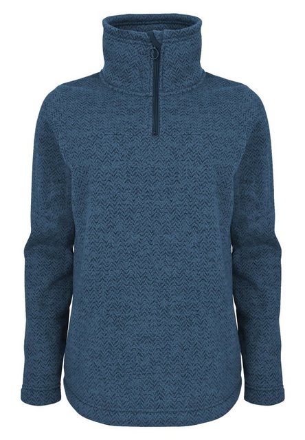 Elkline Strickpullover Fastforward Fleecepullover mit Stehkragen halber Rei günstig online kaufen