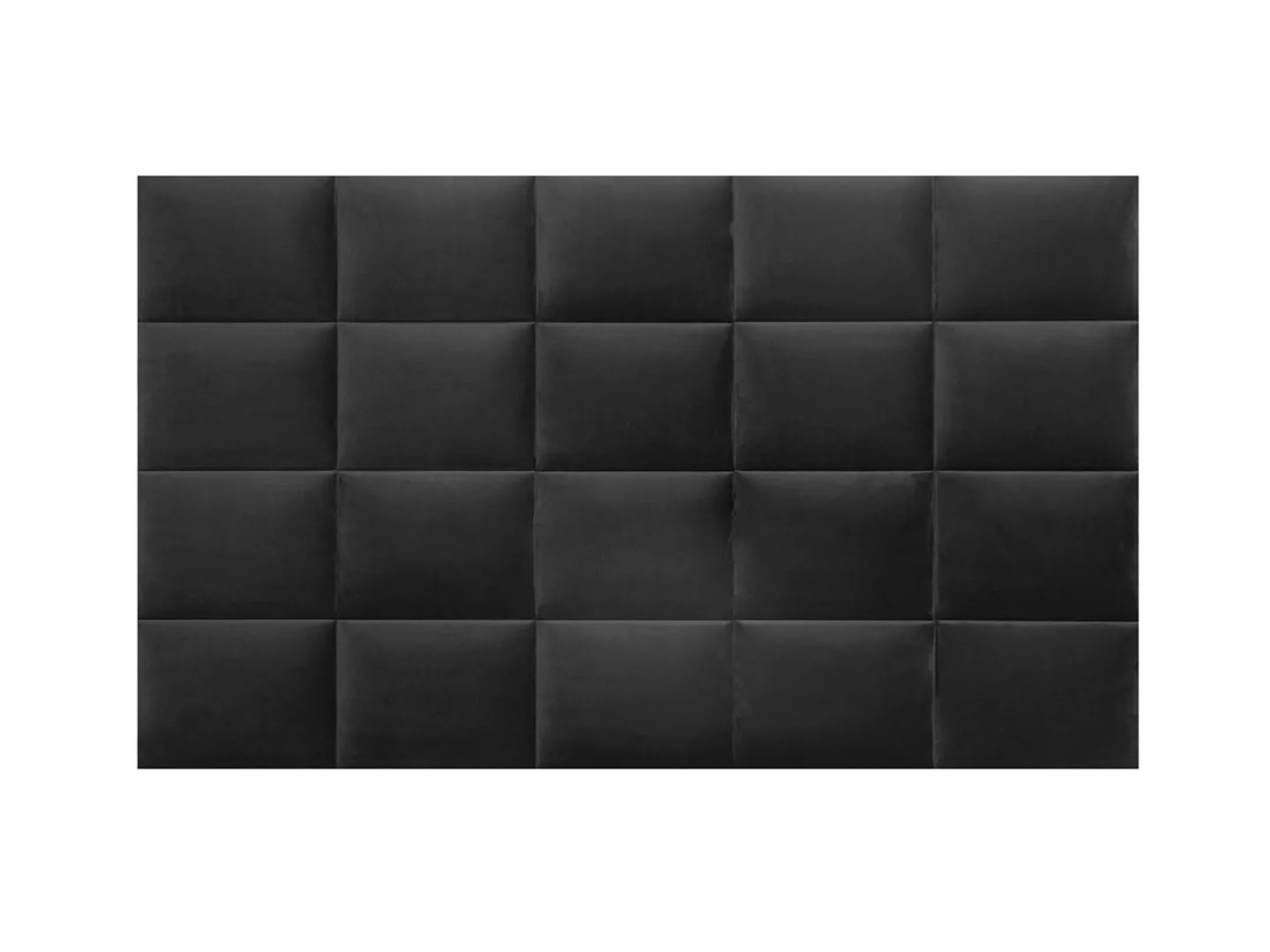 Wandpaneel Bett-Kopfteil - 200 cm - Samt - Grau - BARTEL von Pascal Morabit günstig online kaufen