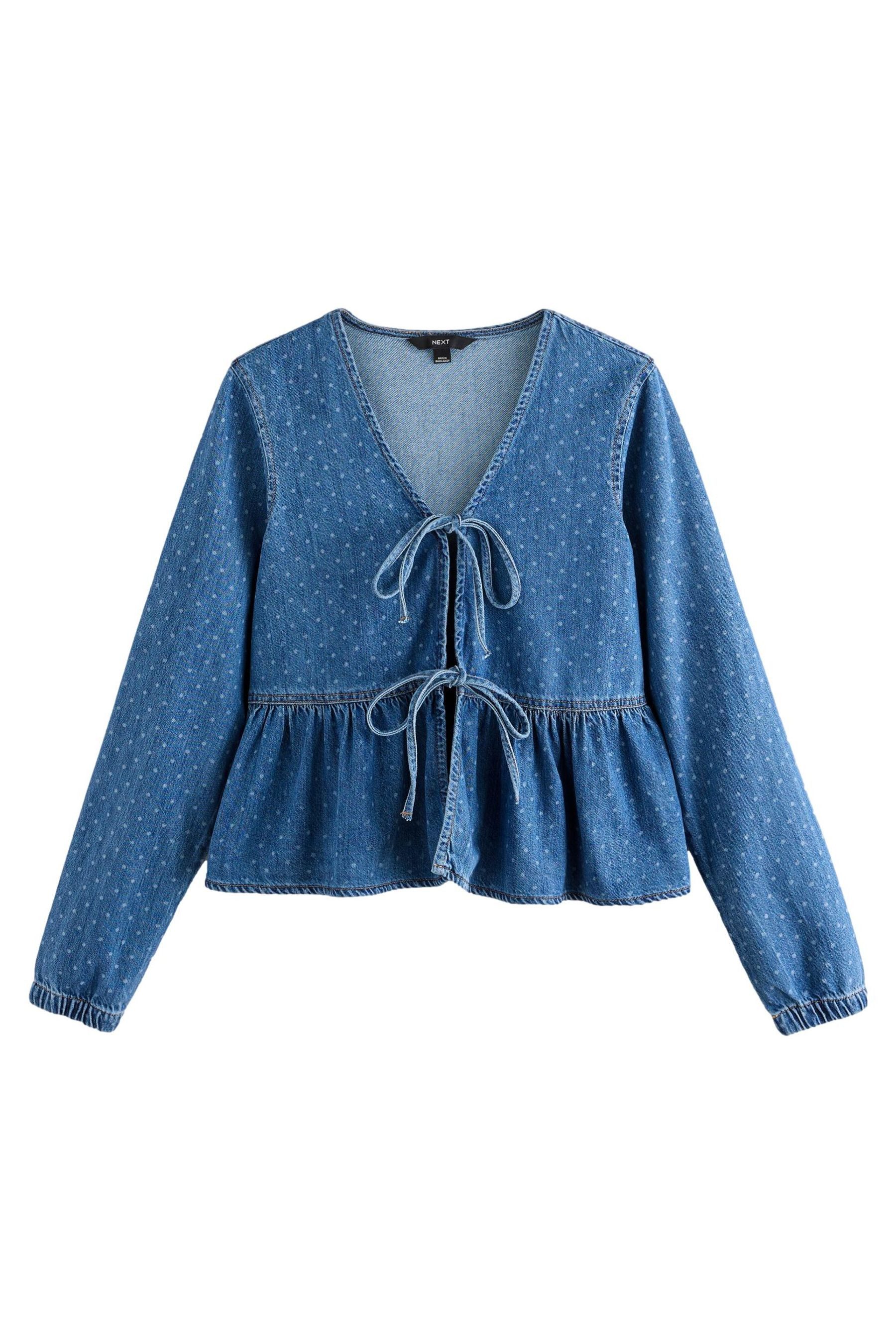 Next Jeanshemd Hängerchen-Bluse zum Binden aus günstig online kaufen