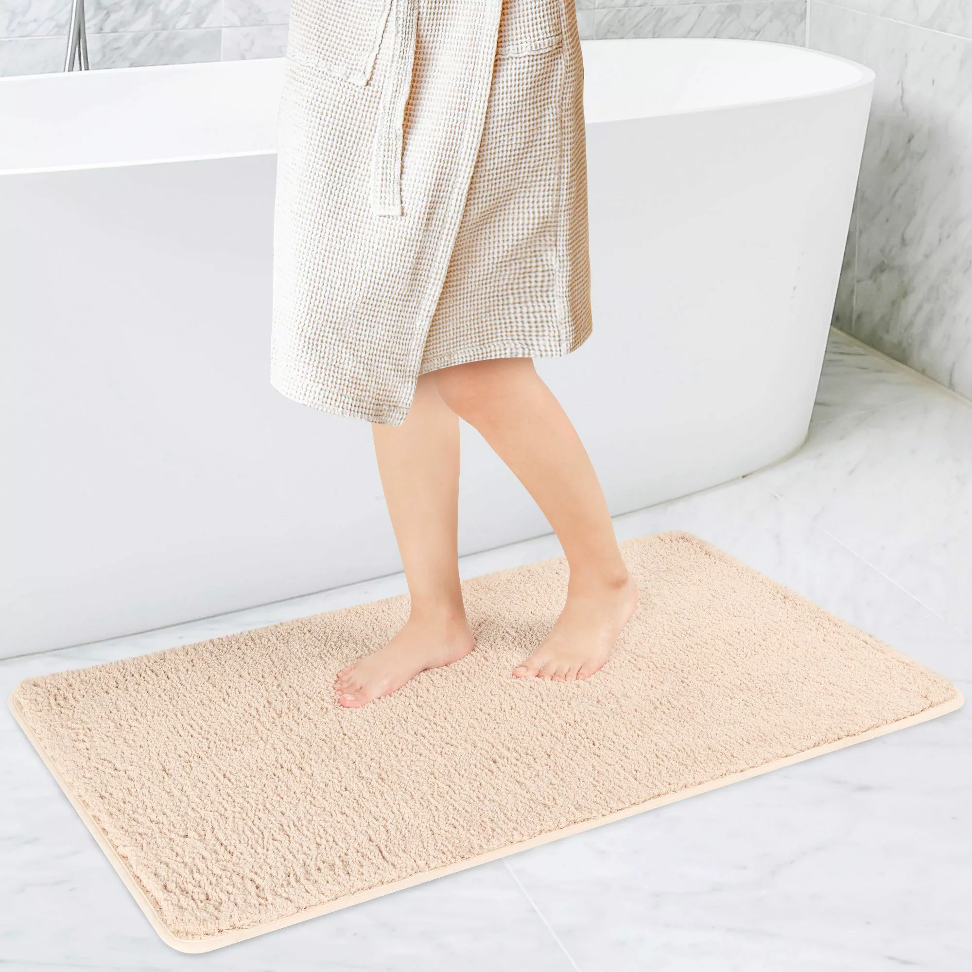Sentidos Badematte badteppich rutschfest Eleganter Badezimmerteppich, günstig online kaufen