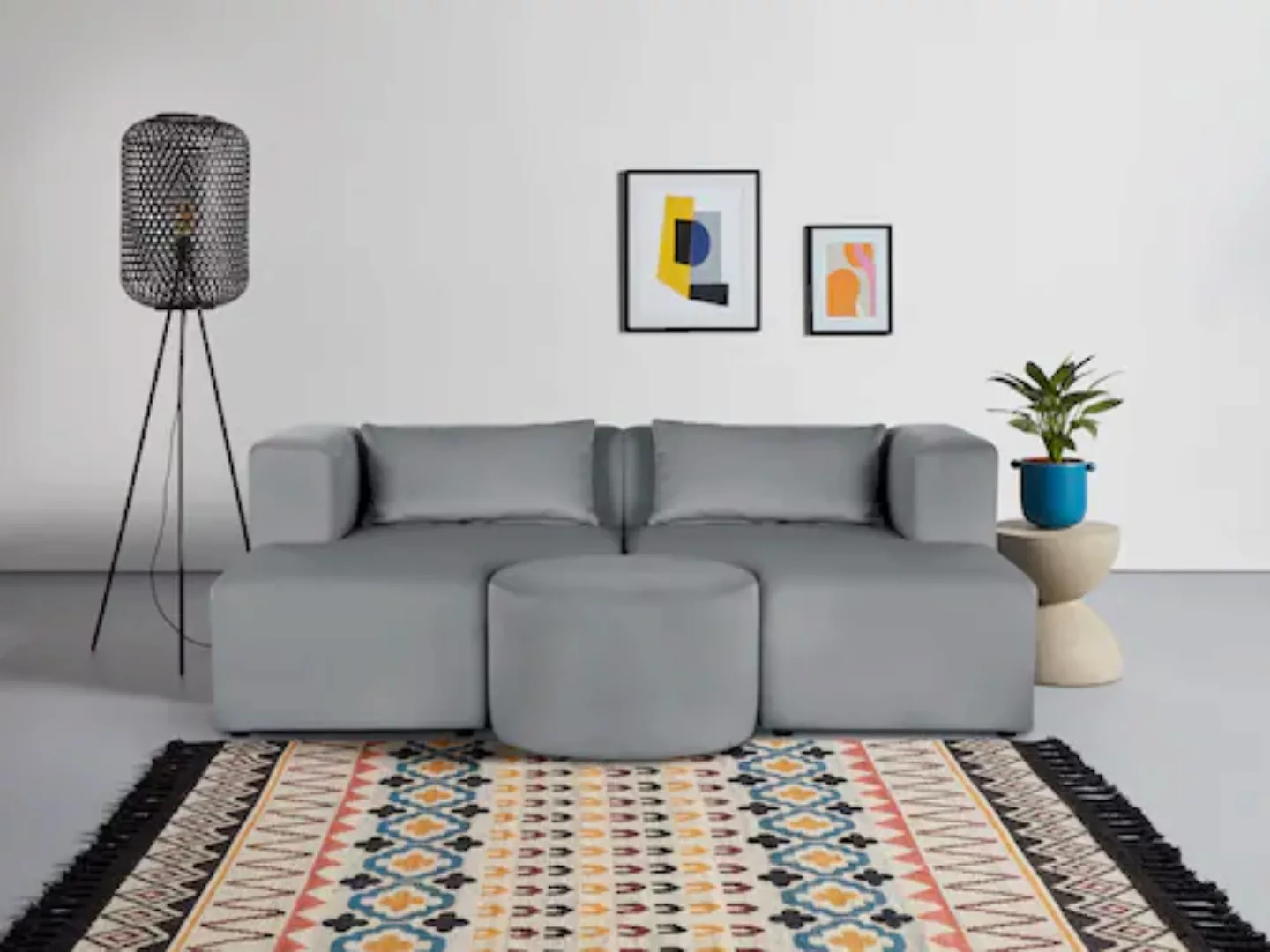 Leonique Sofa »Alexane«, zusammengesetzt aus Modulen, in vielen Bezugsquali günstig online kaufen