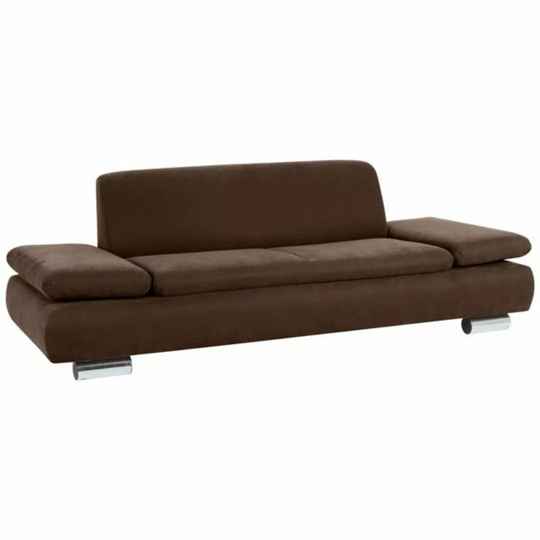 58 aufm Kessel Sofa Sofa 2,5-Sitzer Kaye Bezug Veloursstoff Metallfuß, Spar günstig online kaufen
