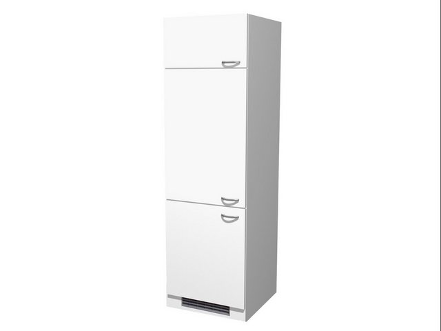 Flex-Well Hochschrank Geräteschrank für Kühlschrank - 60 cm breit - Weiß – günstig online kaufen