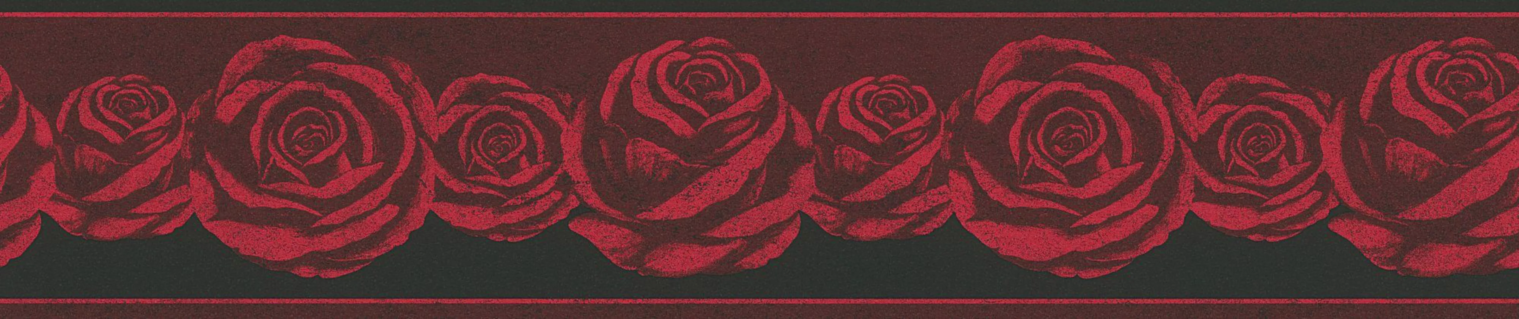 Bricoflor Tapeten Bordüre mit Rosen für Schlafzimmer Romantische Tapetenbor günstig online kaufen