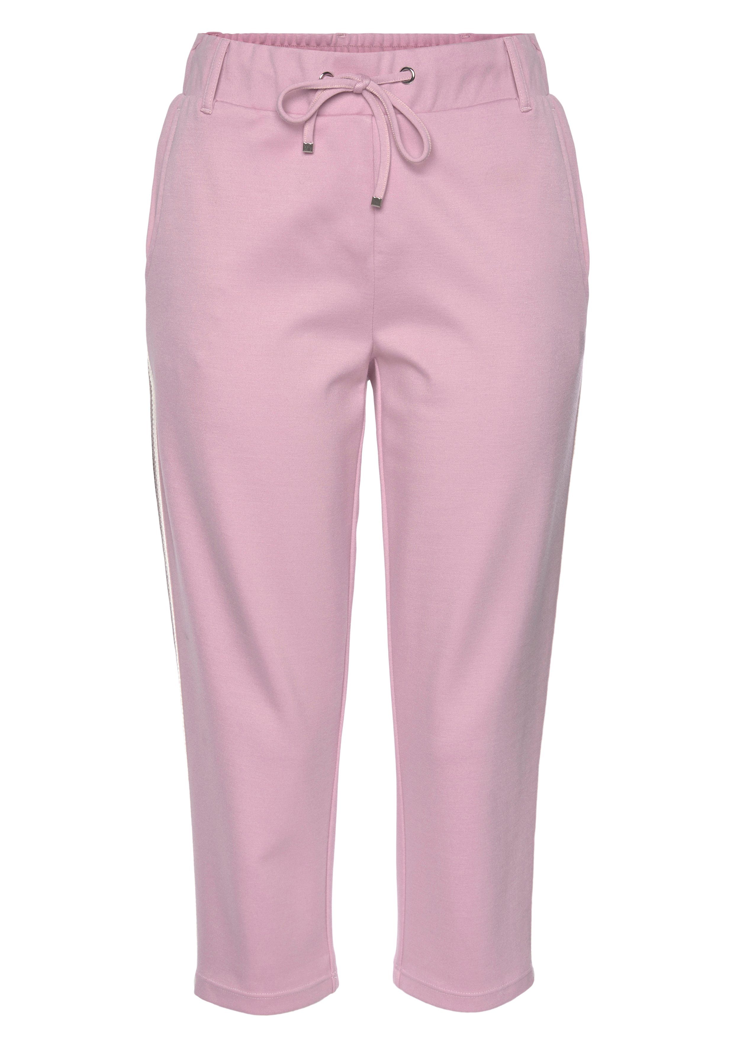 LASCANA Caprihose, mit seitlichen Streifen, Loungewear günstig online kaufen