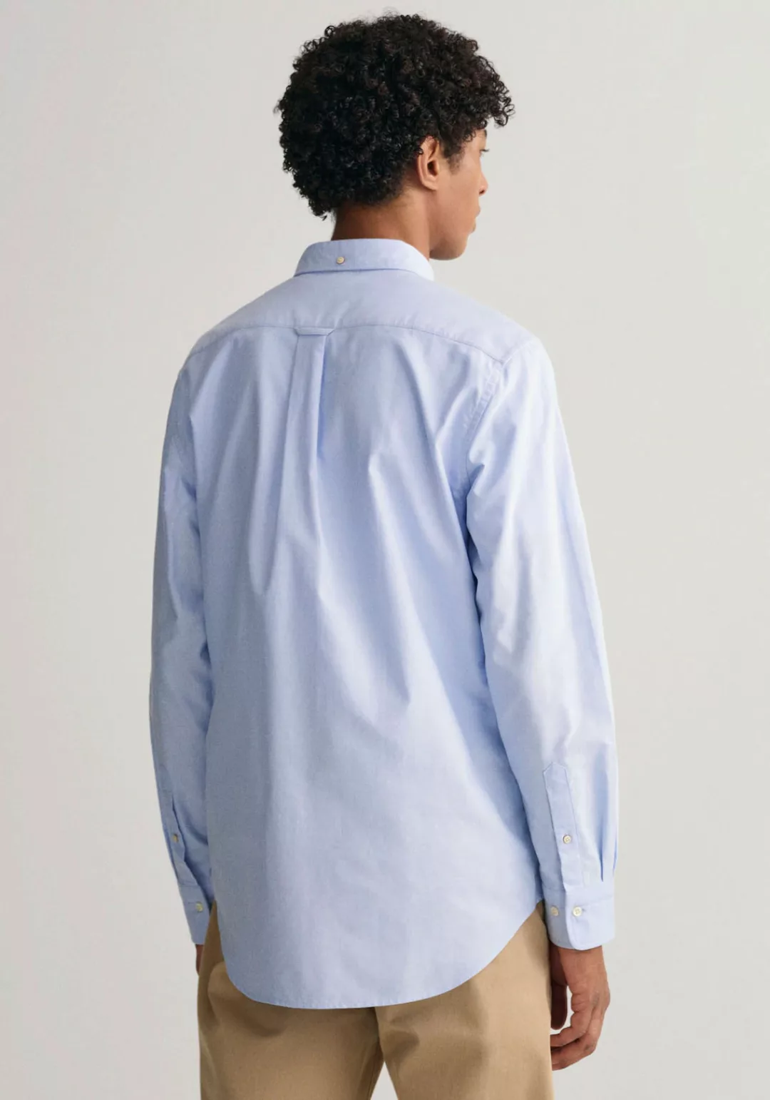 Gant Langarmhemd Regular Fit Oxford Hemd strukturiert langlebig dicker mit günstig online kaufen