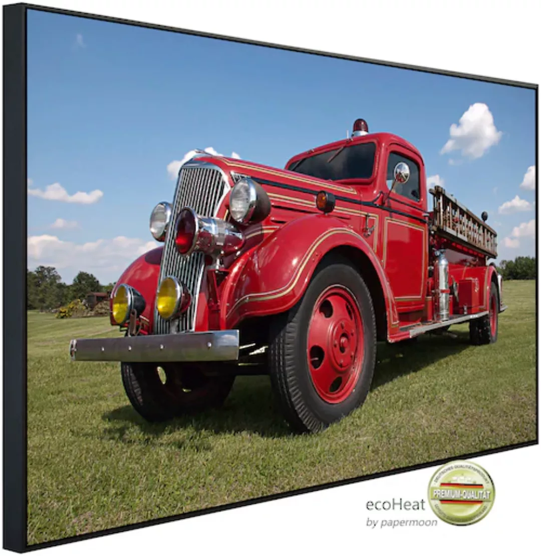 Papermoon Infrarotheizung »Vintage Feuerwehrauto«, sehr angenehme Strahlung günstig online kaufen