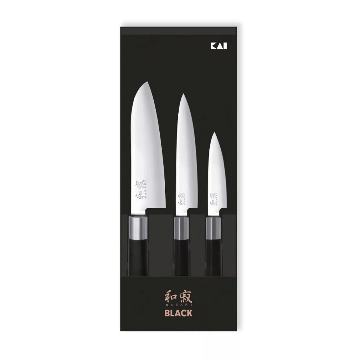 KAI Wasabi black 3-teiliges Messerset Japan günstig online kaufen