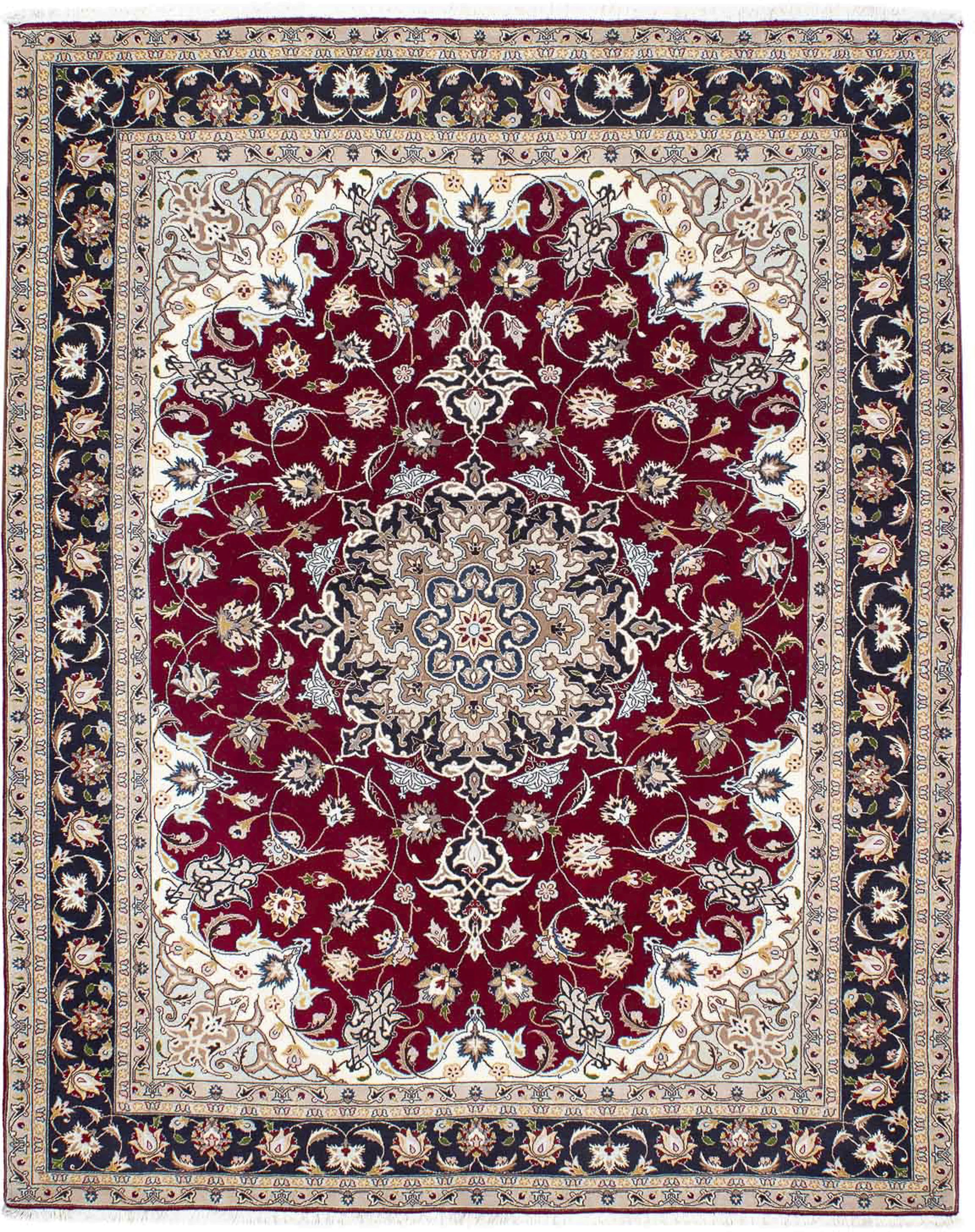 morgenland Orientteppich »Perser - Täbriz - Royal - 195 x 153 cm - dunkelro günstig online kaufen