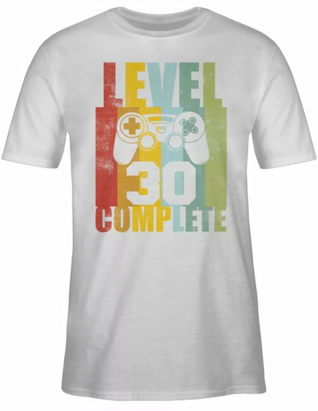 Shirtracer T-Shirt Level 30 complete Vintage 30. Geburtstag günstig online kaufen